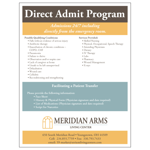 Custom Direct Admit Flyer