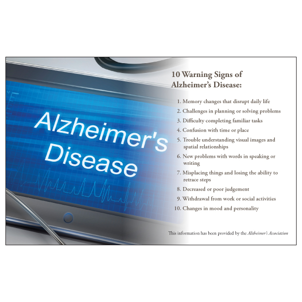 Alzheimer’s Facts Postcard Option 1