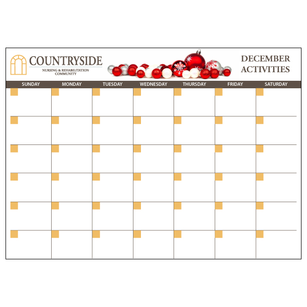 Seasonal Holiday 2 Activities Calendar