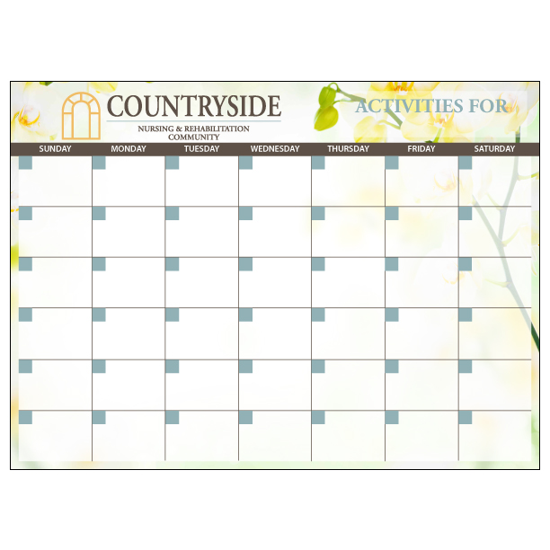 Seasonal Spring Activities Calendar