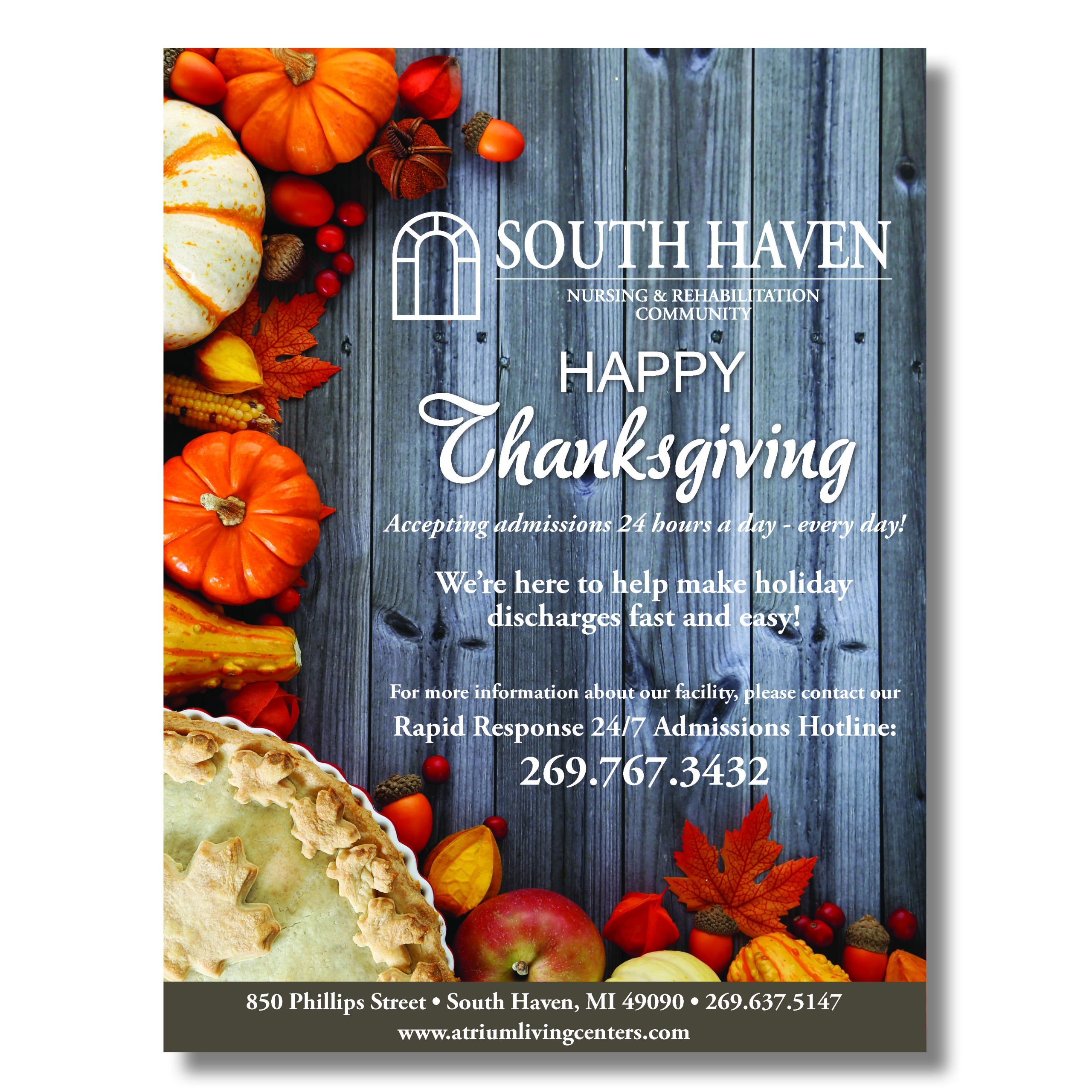 2018 Thanksgiving Flyer Option 1