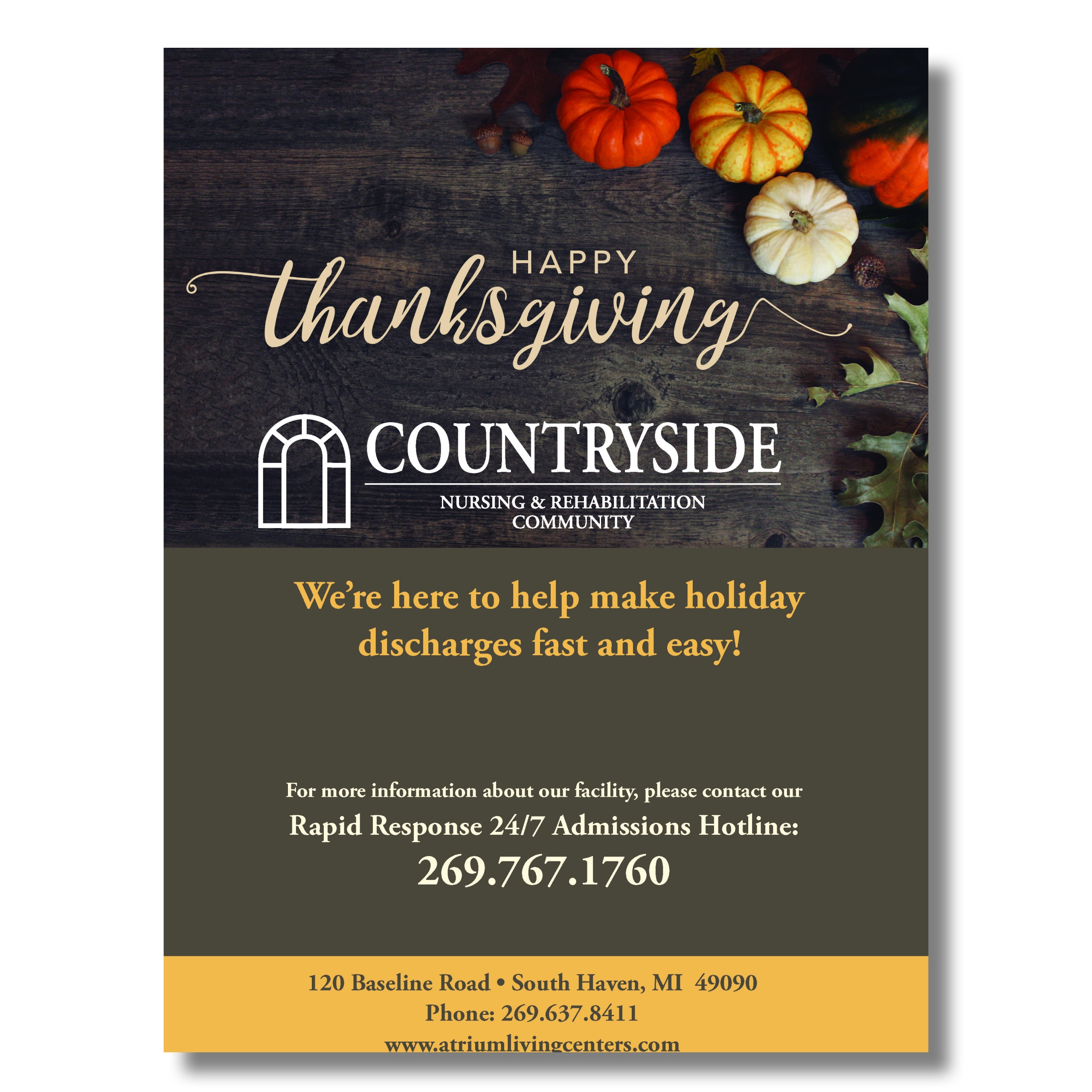 2018 Thanksgiving Flyer Option 3