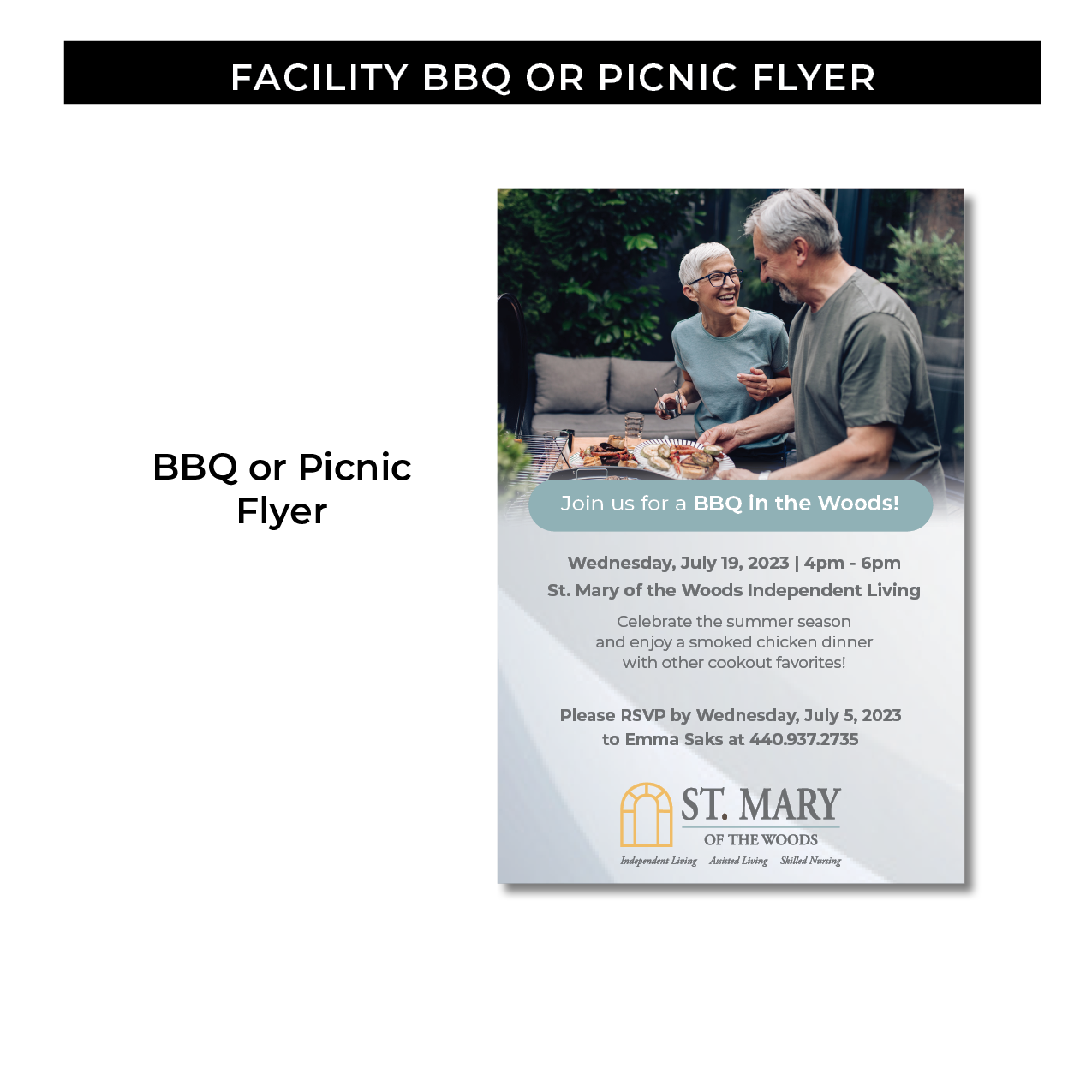 Facility BBQ or Picnic Flyer