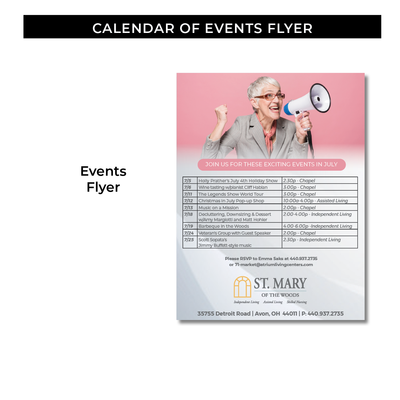 Calendar of Events Flyer