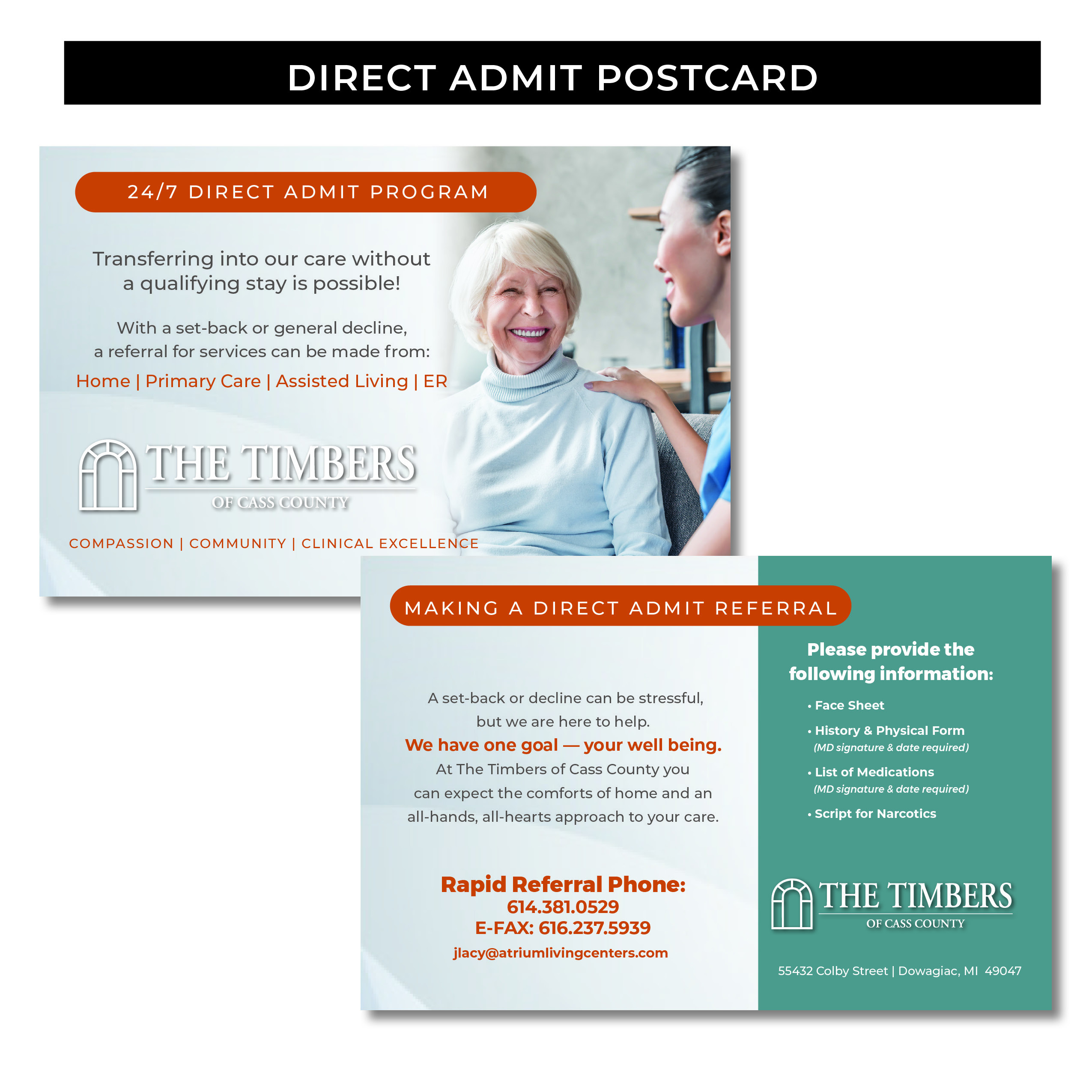 Direct Admit Postcard