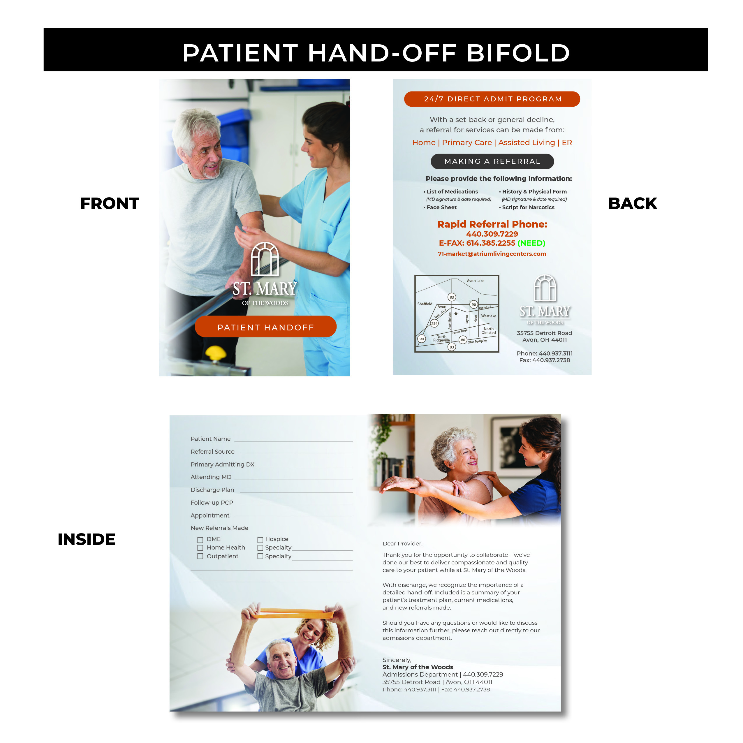 Patient Hand-Off Bifolds