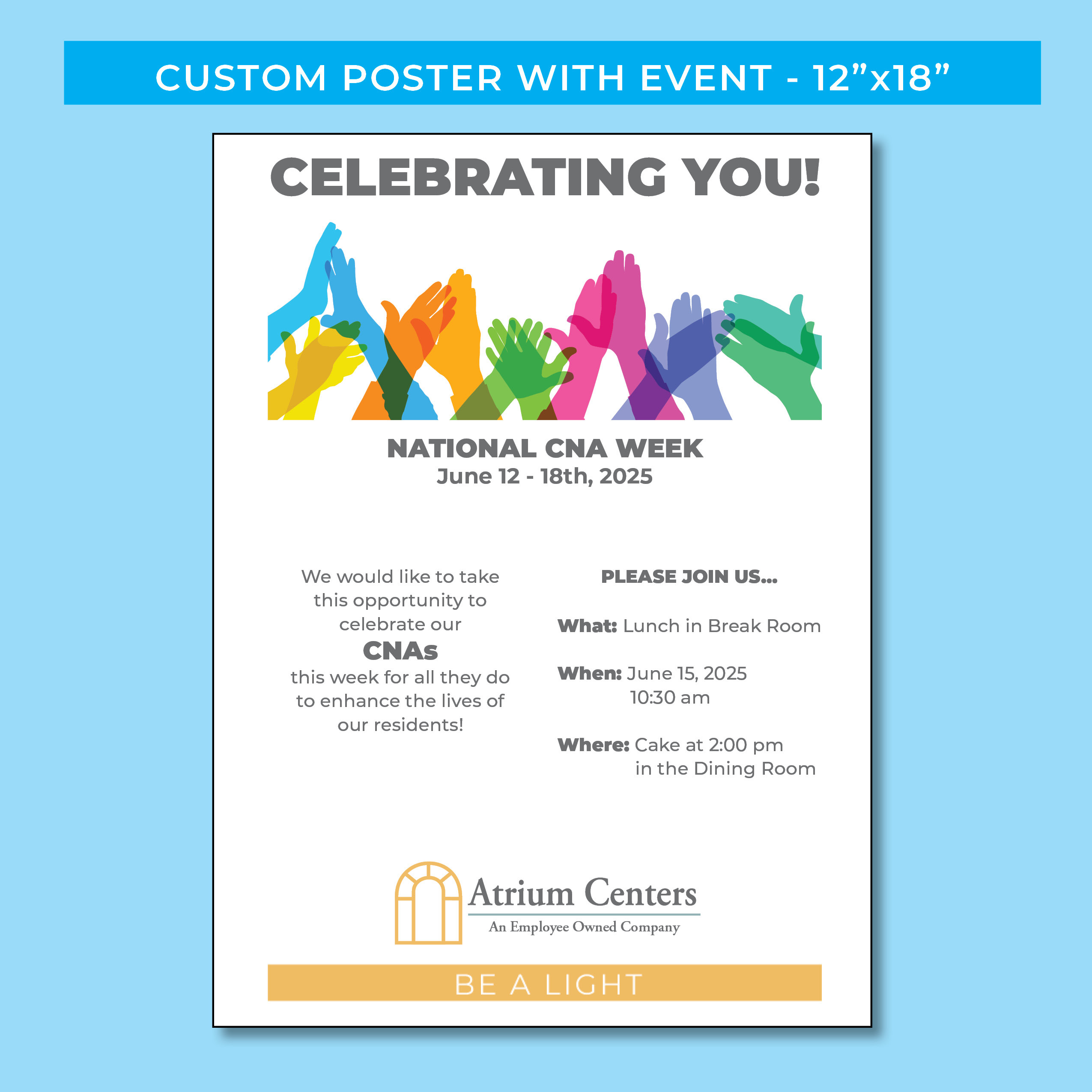 Custom Poster with Event – National CNA Week