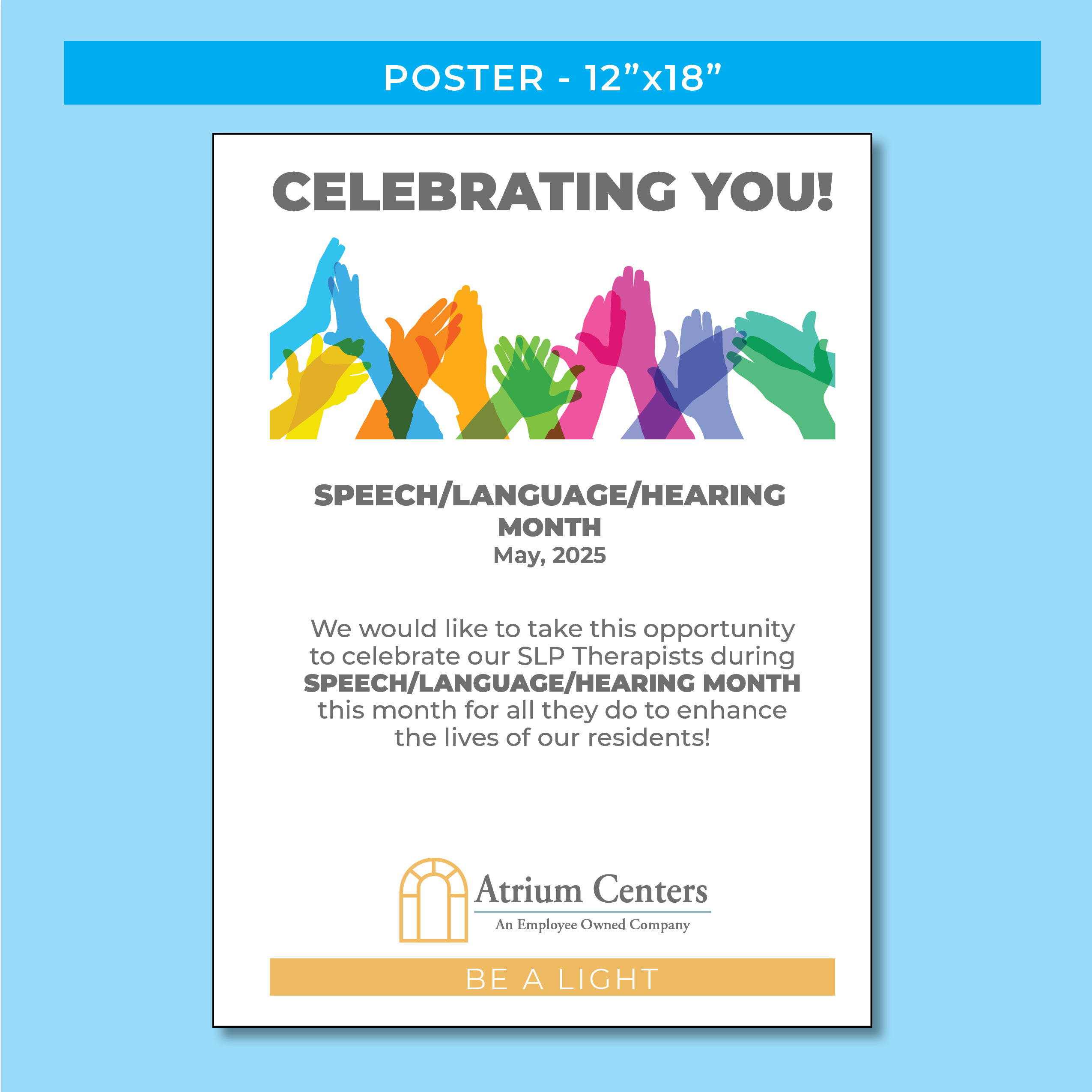 Poster speech/language/hearing month